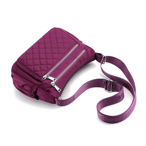 Dame Nylon Lett Vanntett Skulderveske Crossbody-veske