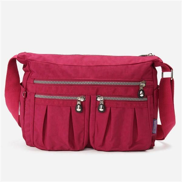 Dame Nylon Lettvektsvesker Casual Outdoors Vanntette Skuldervesker Crossbody-vesker