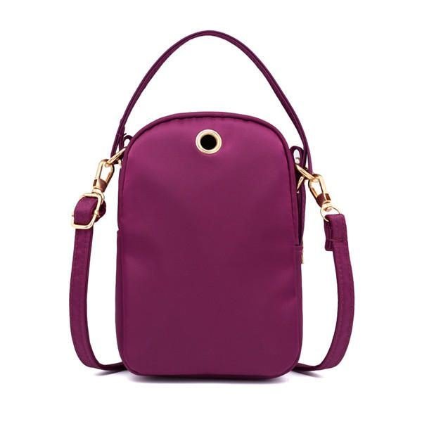 Dame Nylon Multi-pocket Telefon Veske Crossbody Bag