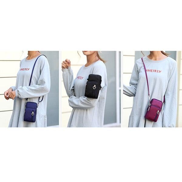 Dame Nylon Vanntett Crossbody Bag