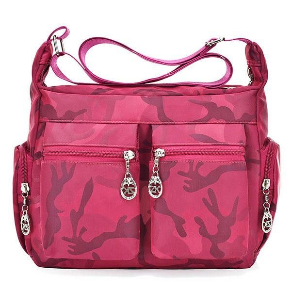 Dame Nylon Vanntett Outdoor Crossbody Bag Skulderveske