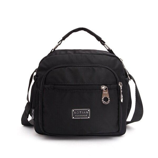 Dame Nylon Vanntette Vesker Jenter Casual Skuldervesker Outdoor Crossbody Vesker