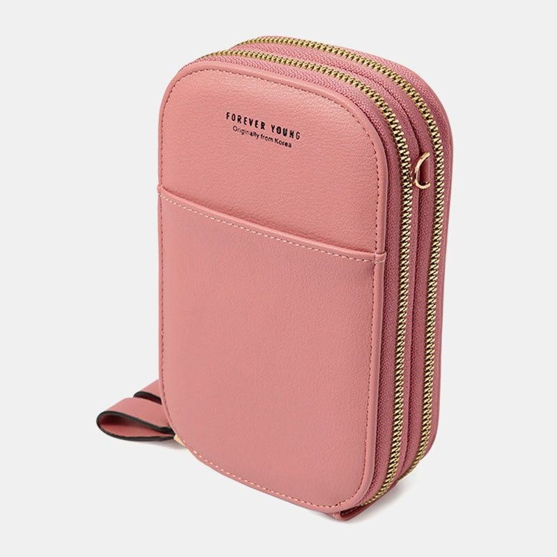 Dame Oval Ensfarge Uformell Telefonveske Crossbody-vesker Skulderveske Clutchvesker