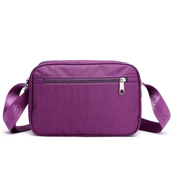 Dame Oxford Cloth Vanntett Ruttemønster Crossbody Bag