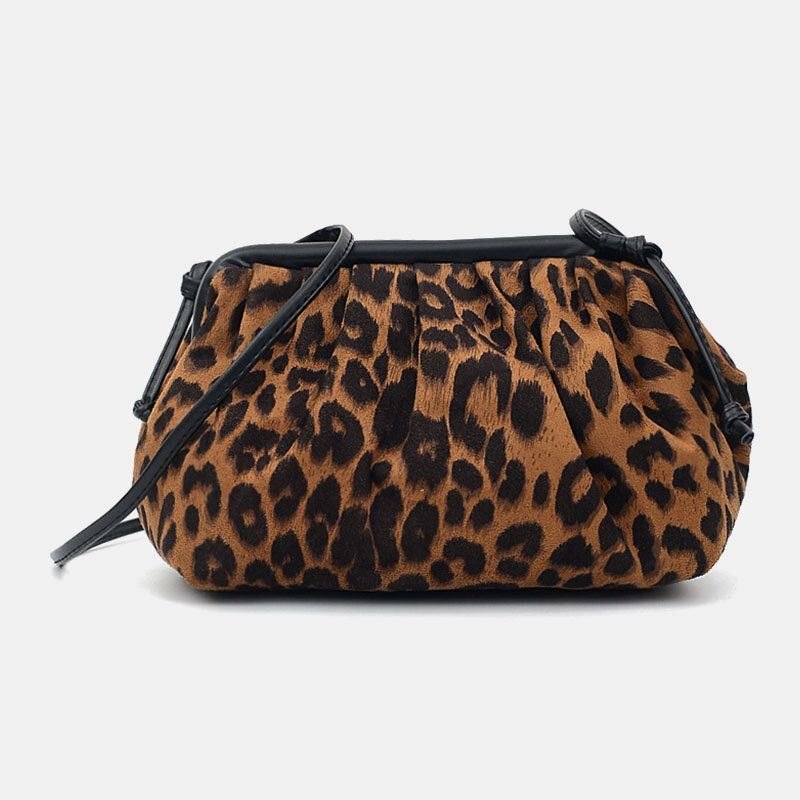 Dame Plysj Pouch Crossbody Bag Fashion Cloud Bag Skulderveske