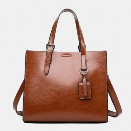 Dame Retro Crossbody Bag Med Stor Kapasitet Håndveske Satchel Bag