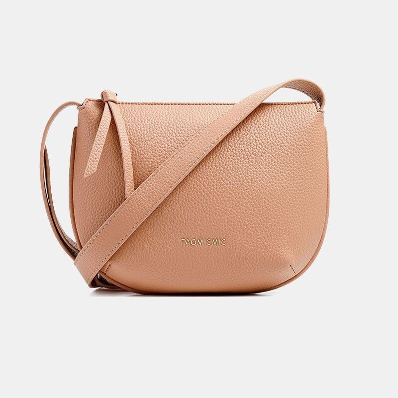 Dame Solid Pu Crossbody Bag Armhule Bag