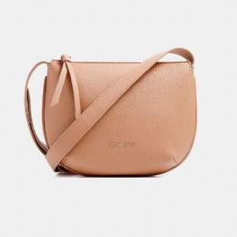 Dame Solid Pu Crossbody Bag Armhule Bag