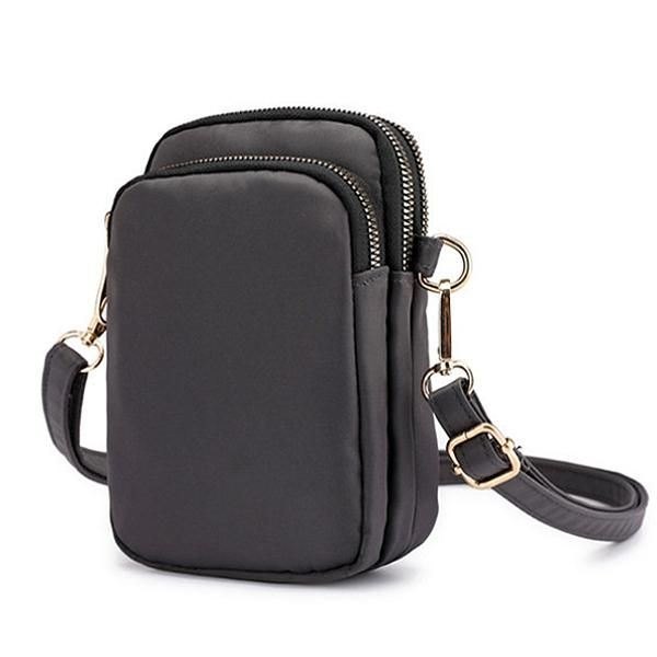 Dame Vanntett Telefonveske Nylon Midjeveske Crossbody-veske