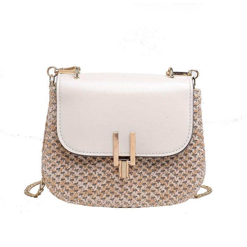 Dame Vevd Flap Chain Crossbody Bag Skulderveske