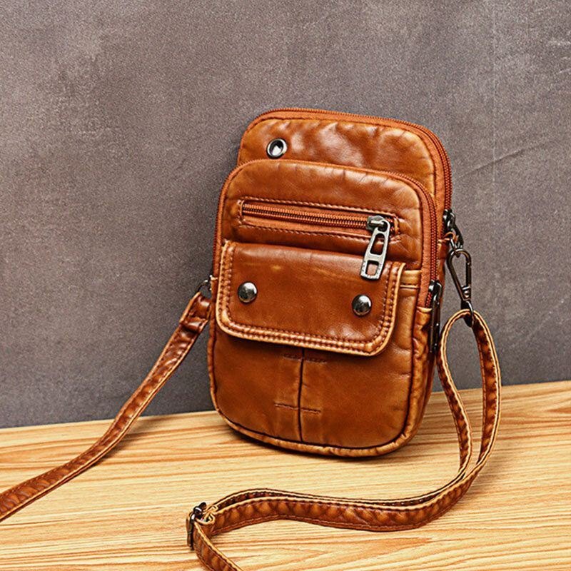 Dame Vintage Liten Skulderveske Crossbody-veske Telefonveske