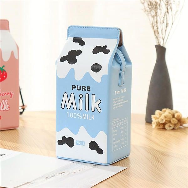 Damemote Søt Milk Box Crossbody Bag Uformelt Telefonveske