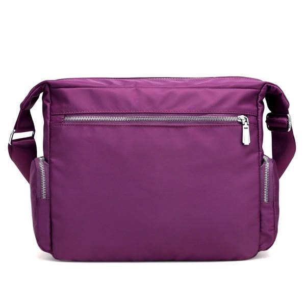 Flerlags Glidelåslommer For Dame Nylonskuldervesker Utendørssport Vanntette Crossbody-vesker Messenger Bag