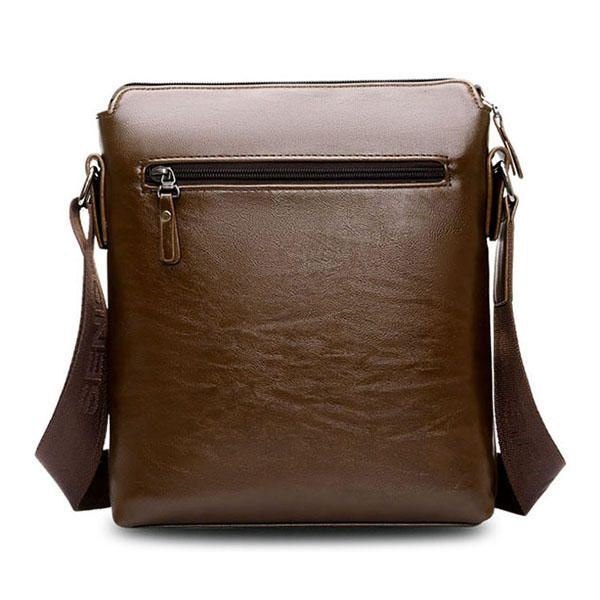 Herre Business Messenger Bag Solid Crossbody Skulderveske