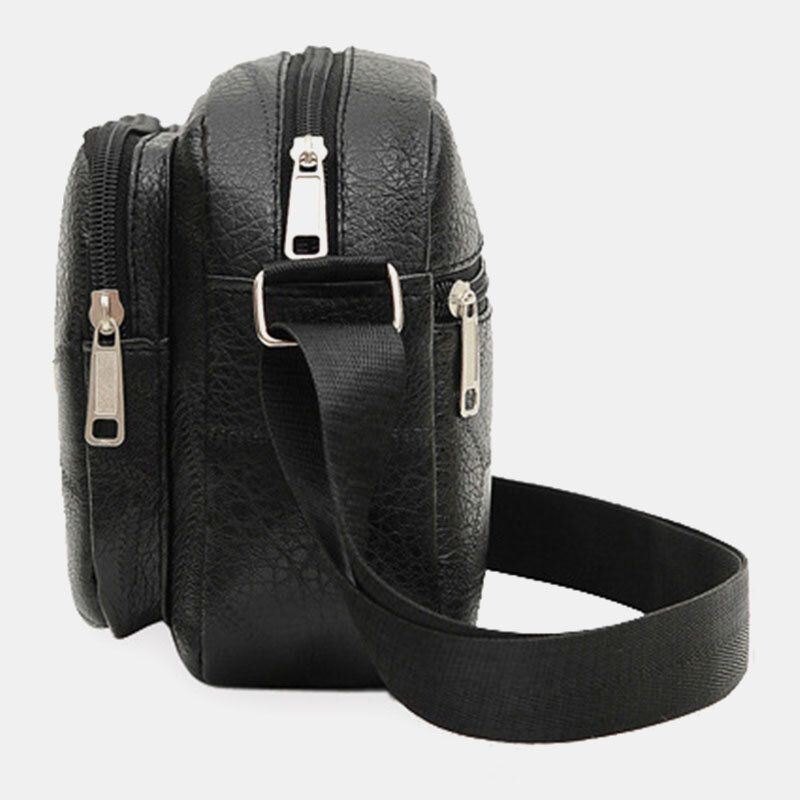 Herre Business Vanntett Rygg Anti-tyveri Lomme Multifunksjon Crossbody Bag Skulderveske