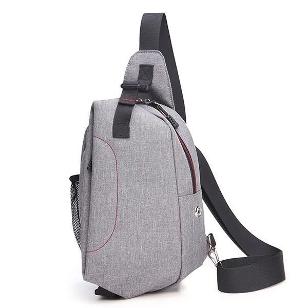 Herre Canvas Outdoor Sport Multifunksjonell Crossbody-veske