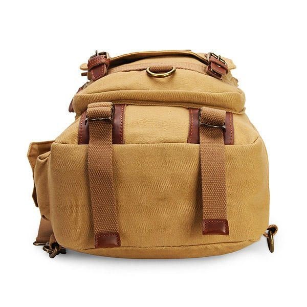 Herre Casual Canvas Outdoor Sport Skulder Ipad Bryst Crossbody Bag