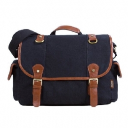 Herre Casual Canvas Skulderveske Outdoor Messenger Bags