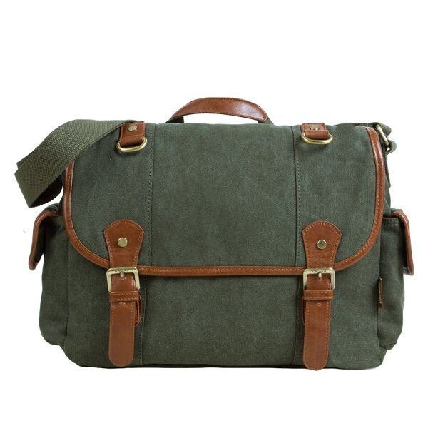 Herre Casual Canvas Skulderveske Outdoor Messenger Bags