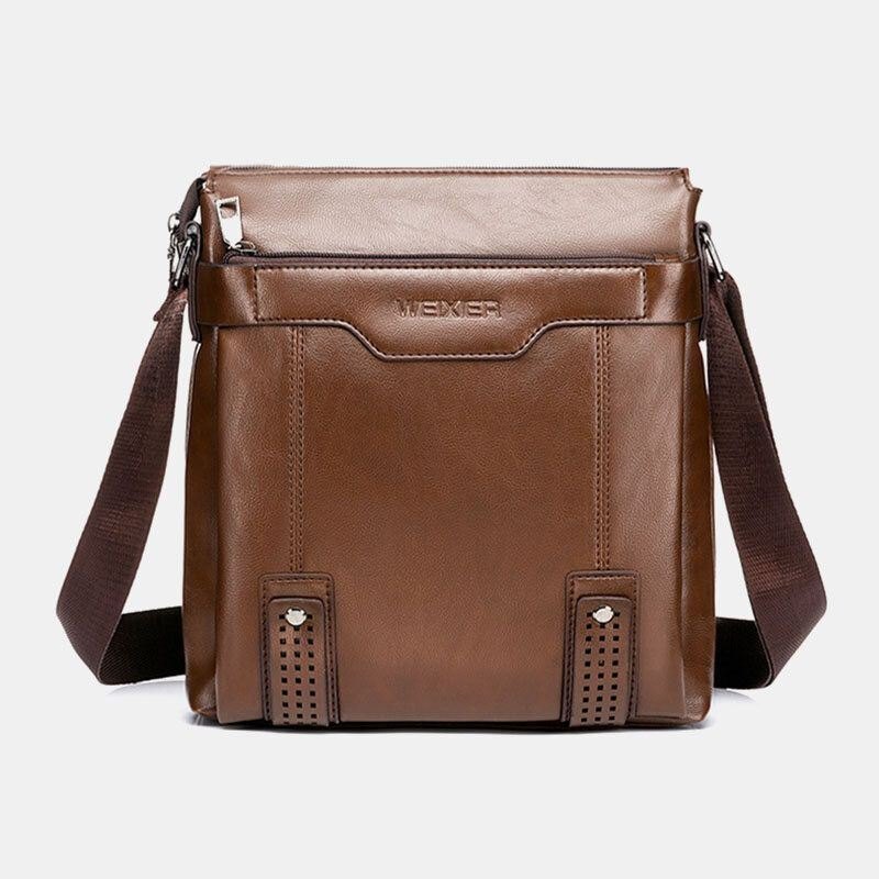 Herre Crossbody-vesker Med Stor Kapasitet Multi-lomme Slitasjebestandig 6.5 Tommers Telefonveske Messenger Bag Skulderveske