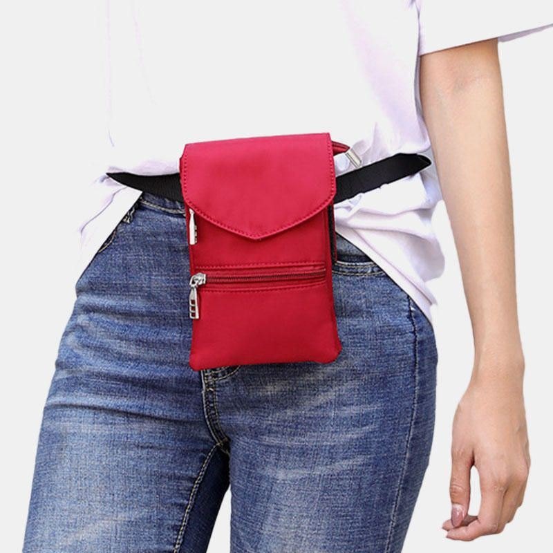 Herre Dame Liten Crossbody Veske Telefonveske Midjeveske