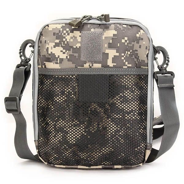 Herre Dame Nylon Sport Outdoor Tactical Army Ipad Skulder Crossbody Bag