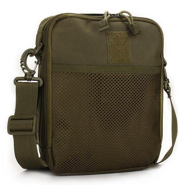 Herre Dame Nylon Sport Outdoor Tactical Army Ipad Skulder Crossbody Bag