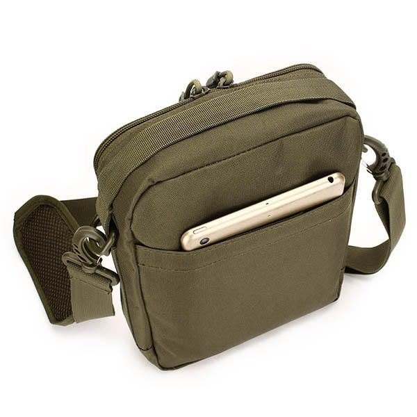 Herre Dame Nylon Sport Outdoor Tactical Army Ipad Skulder Crossbody Bag