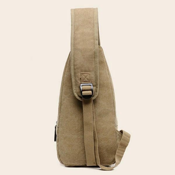 Herre Dame Retro Canvas Messenger Bag Skulderveske Brystpakke