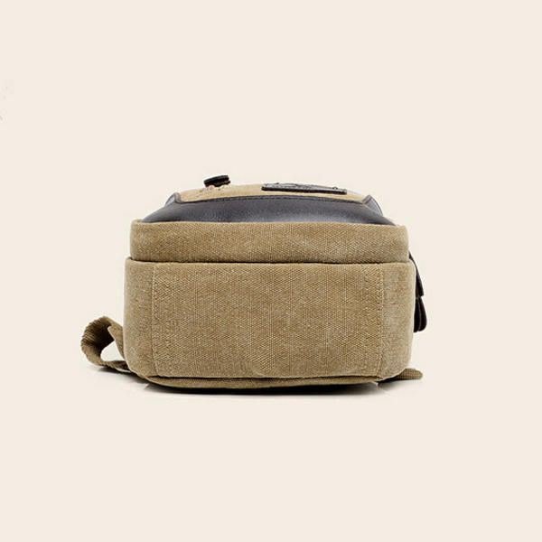 Herre Dame Retro Canvas Messenger Bag Skulderveske Brystpakke