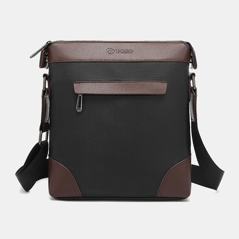 Herre Nylon Casual Patchwork Vanntett Slitebestandig Crossbody Bag