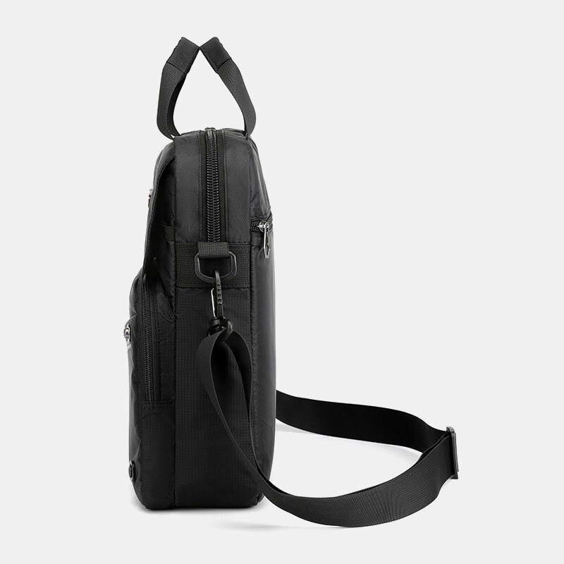 Herre Nylon Casual Stor Kapasitet Dobbeltlags Sport Crossbody Bag