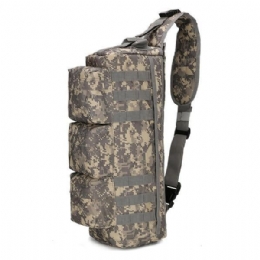 Herre Nylon Tactical Outdoor Sport Cs Crossbody Bag Hiking Chest Bag