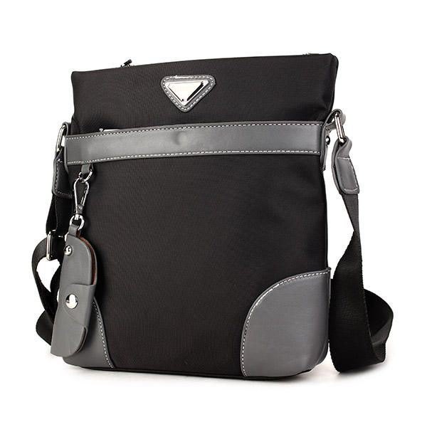 Herre Oxford Leisure Crossbody Bag Business Skulderveske Nøkkelring