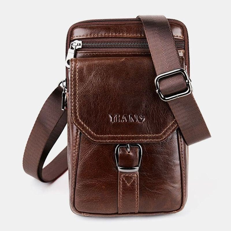 Herre Vintage Skulderveske Crossbody Bag Midjeveske Telefonveske