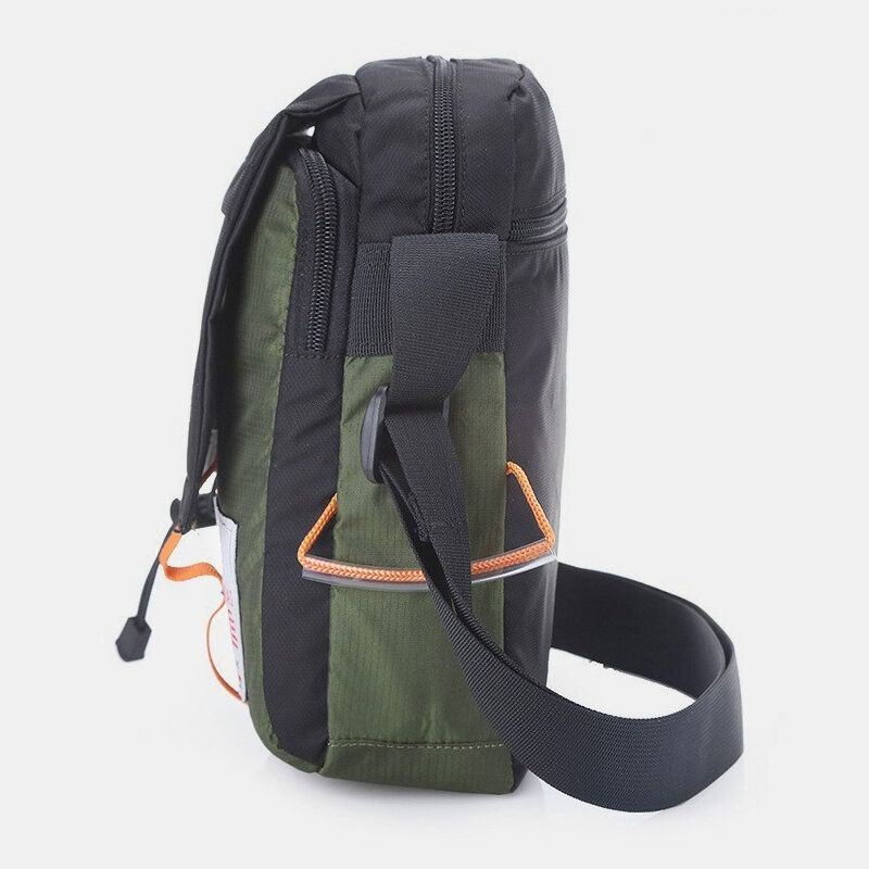 Herremote Utendørs Reiseveske Nylon Vanntett Skulderveske Crossbody-veske