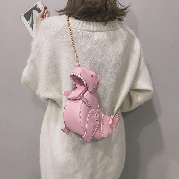 Kjede Dinosaur Shape Søt Crossbody Bag