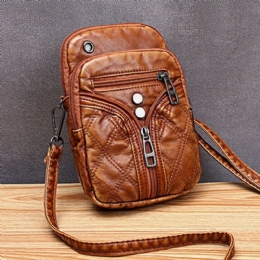 Kvinnemote Mini Skulderveske Crossbody Bag Uformelt Telefonveske