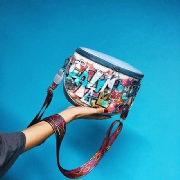 Kvinnemote Multi-bærveske Hip-hop Crossbody-veske