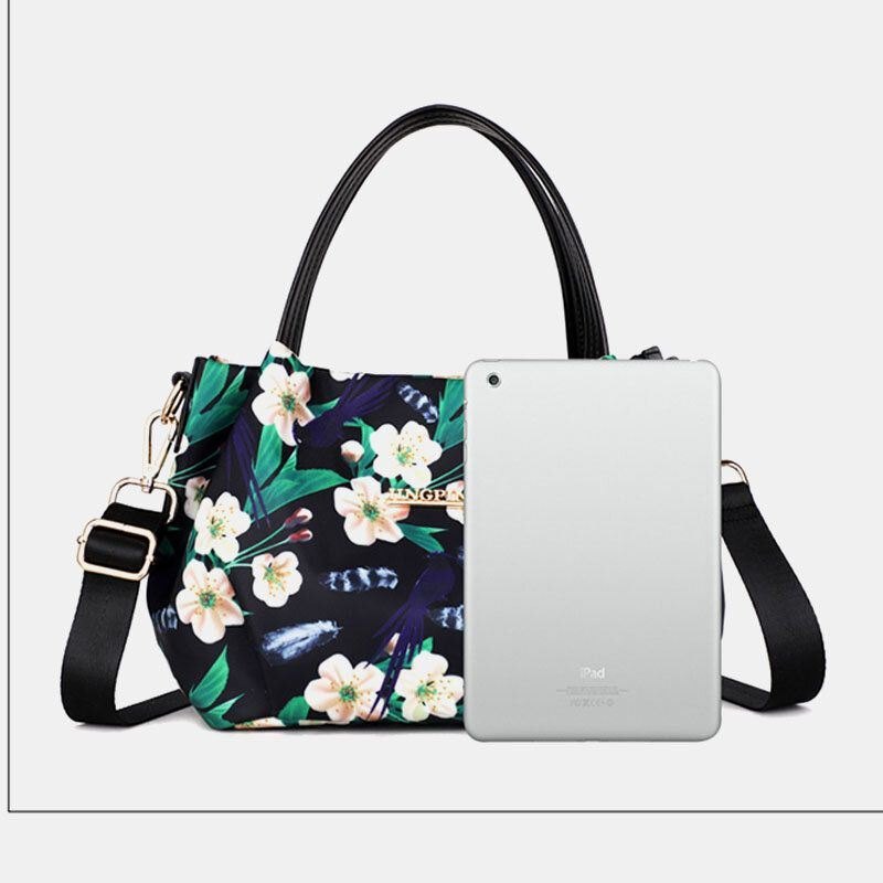 Kvinners Moteblomst Håndveske Med Trykt Crossbody-veske