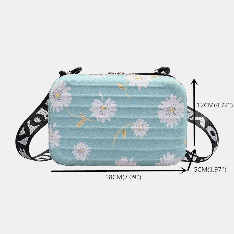 Skulderveske For Dame Mote Crossbody Bag Flower Bag