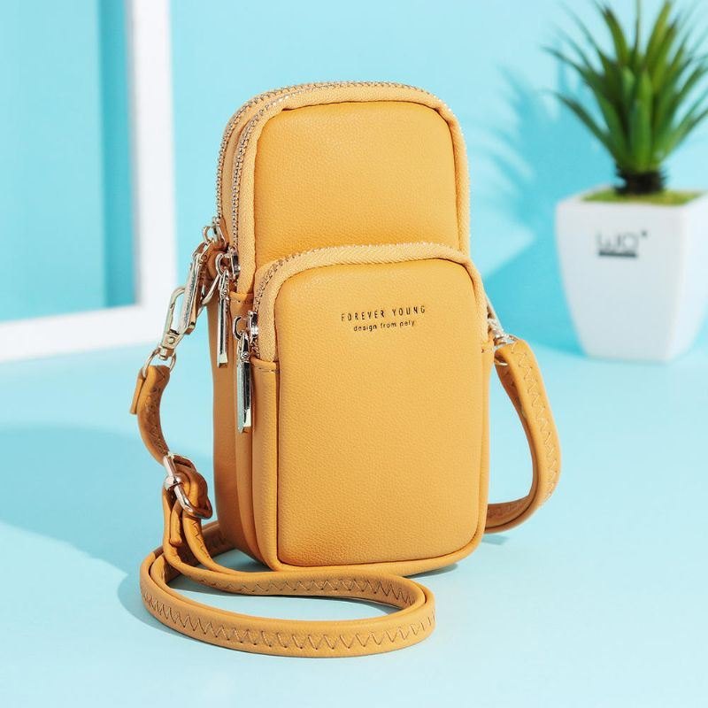 Solid Telefonveske For Dame Mote Uformell Crossbody-veske