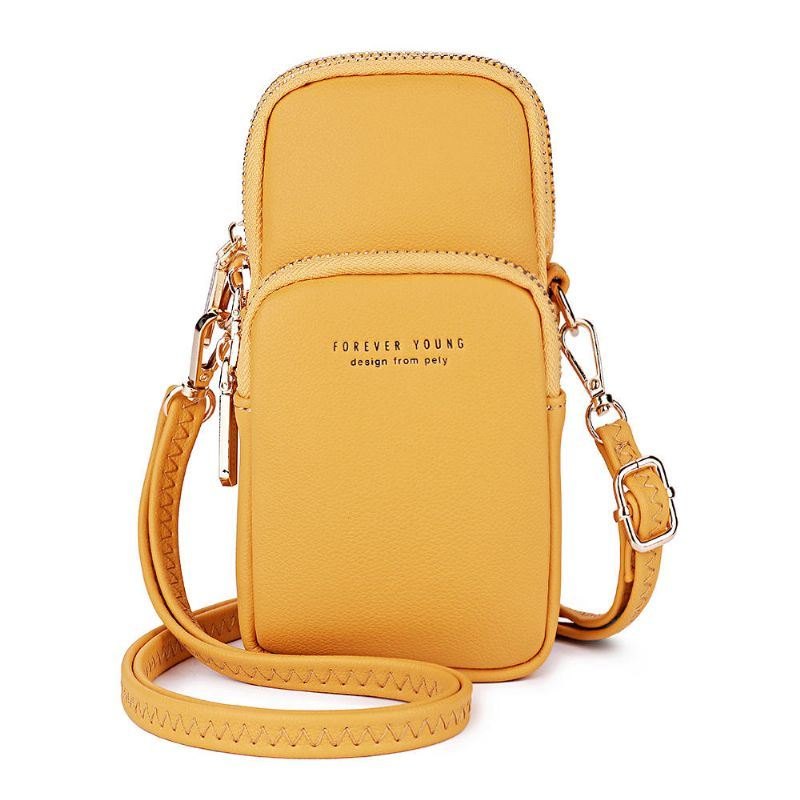 Solid Telefonveske For Dame Mote Uformell Crossbody-veske