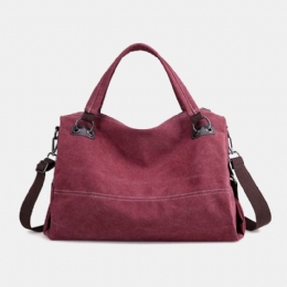 Uformelt Lerretsveske For Dame Multi-bære Crossbody-veske