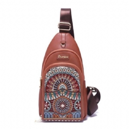 Vintage Broderi Brystvesker For Dame Crossbody-vesker