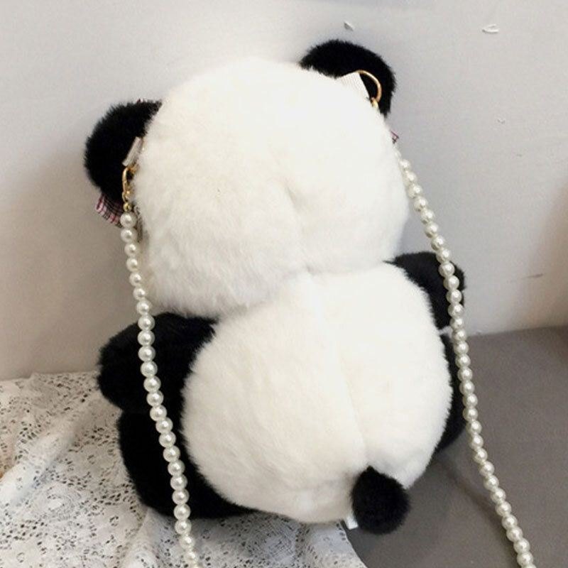 Vinter-ol For Dame Beijing 2022 Dacron Cute Panda Crossbody Bag Skulderveske