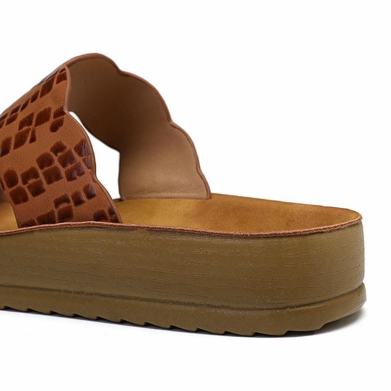 Dame Casual Clip Toe Platform Tøfler