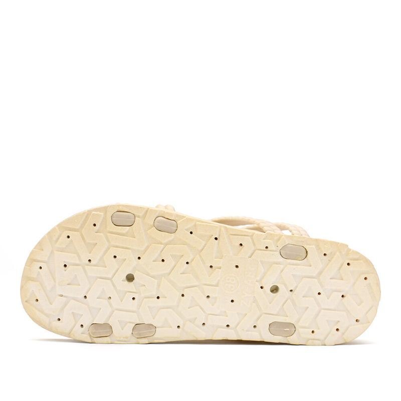 Dame Ensfarget Cross Band Home Flats Sandaler