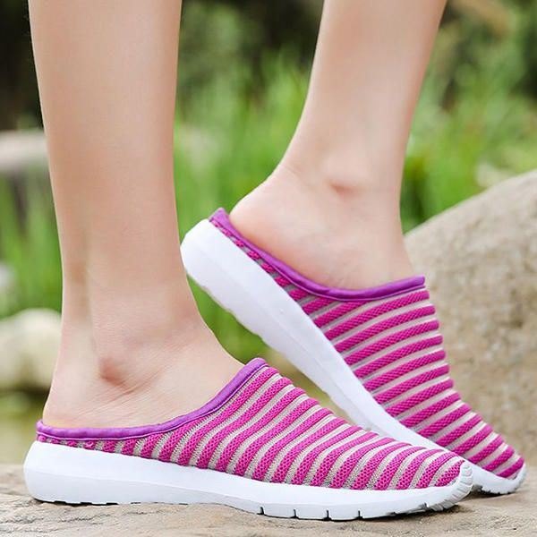 Dame Mesh Pustende Casual Hollow Out Sommer Slippersandaler