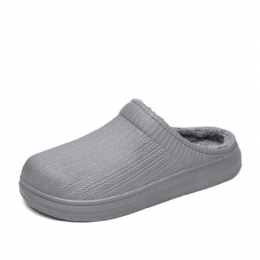 Herre Comfy Wide Fit Riund Toe Backless Easy Slip-on Hjemmetøfler